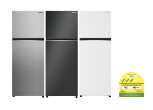 Hitachi HRTN6443SXSG || HRTN6443SBBKSG || HRTN6443SPWHSG [409L] Stylish Line 2 Door Top Freezer Fridge